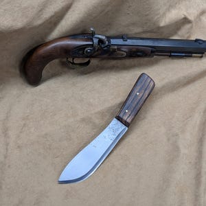 Hand Forged rustic Knife: Canadian Made Carbon Steel Blade