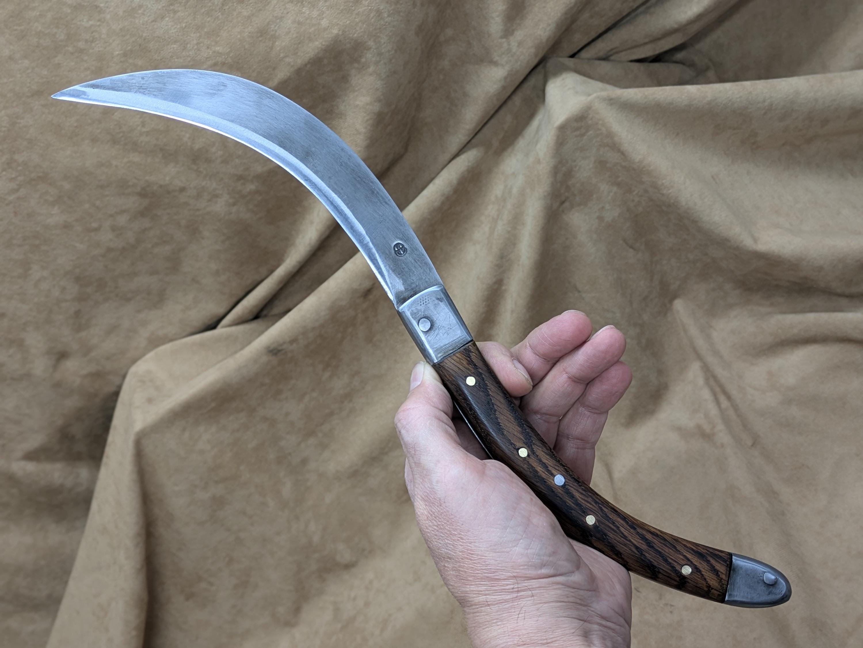 Large Custom Folding Knife Mexican Tranchete COMANCHERO Hand Made