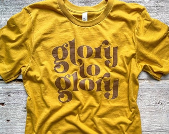 Glory to Glory Tee / T shirt in cotone (stampa marrone)