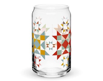 Lattina di vetro Quilt Block