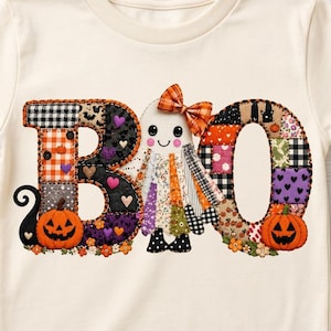 Ghost Halloween Ghost PNG, Floral Patchwork Ghost, Fall GhostPNG, Autumn Sublimation, Halloween PNG, Tis the Season