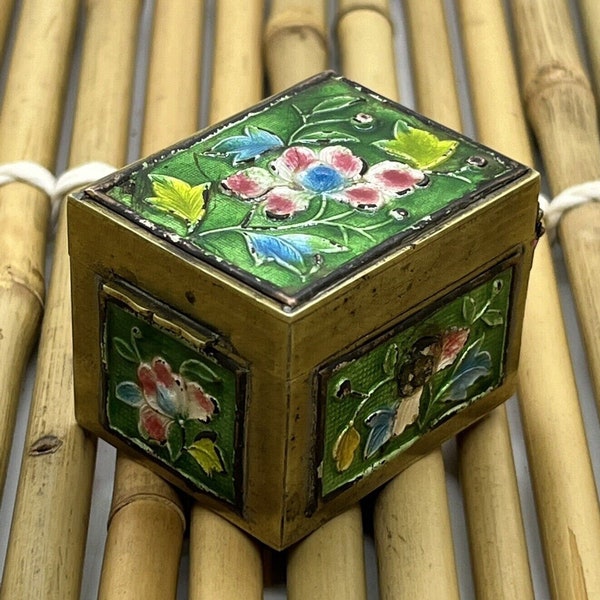 Antique Brass Stamp Holder Etsy UK