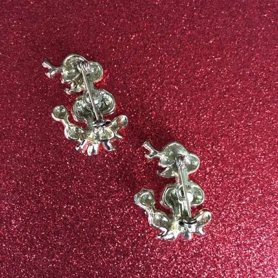 Pair of Vintage Poodle Scatter Pins - image 4