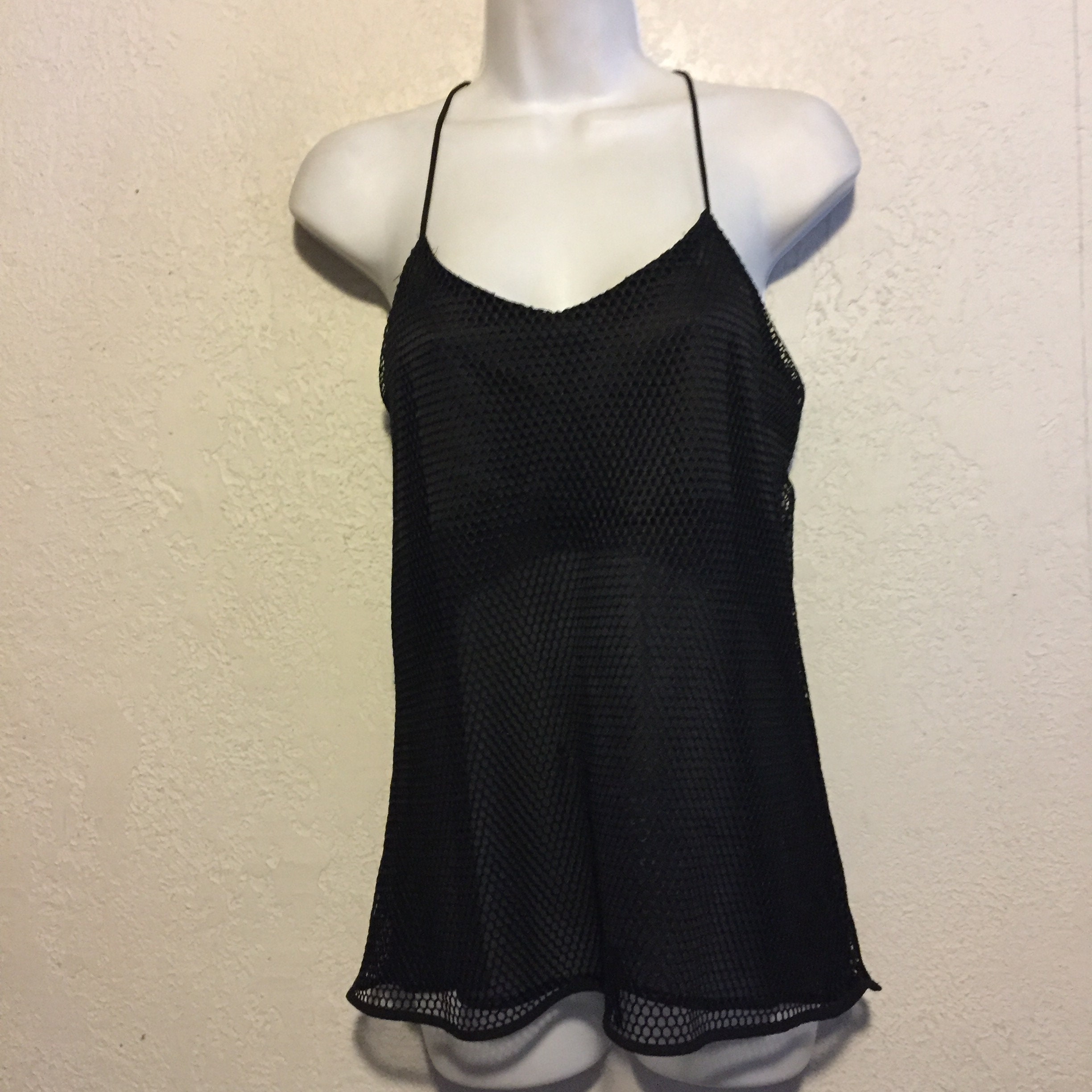 90s Fishnet Button Up Top (S/M) main image 0