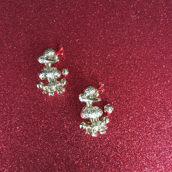 Pair of Vintage Poodle Scatter Pins - image 1