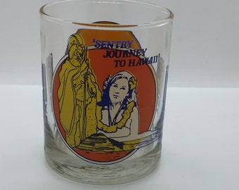 Sentry Baumarkt Glas, Kalifornien~Hawaii, Vintage 1970er Libbey Souvenir Tasse