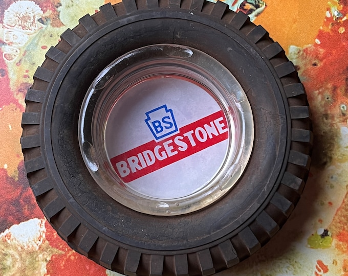 Vintage DUNLOP Rubber Tire Ashtray, Rex Tire Colorado Springs Etsy