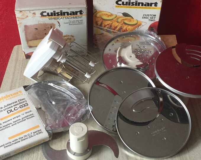 Cuisinart DLC7 Vintage Food Processor Attachmentswhisk,julienne,disc