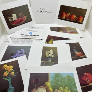 Lote de postales artísticas de Gerald Stinski Bernard Galleries, juego de recuerdo de 10 tarjetas vintage, del patrimonio del artista Roi Partridge