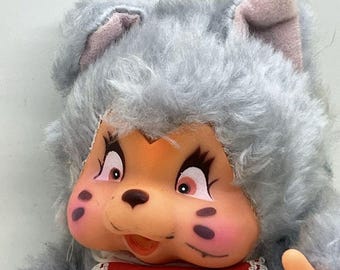Vintage 70s/80s Nyamy Cat Monchhichi Clone Thumbsucker Plush 7