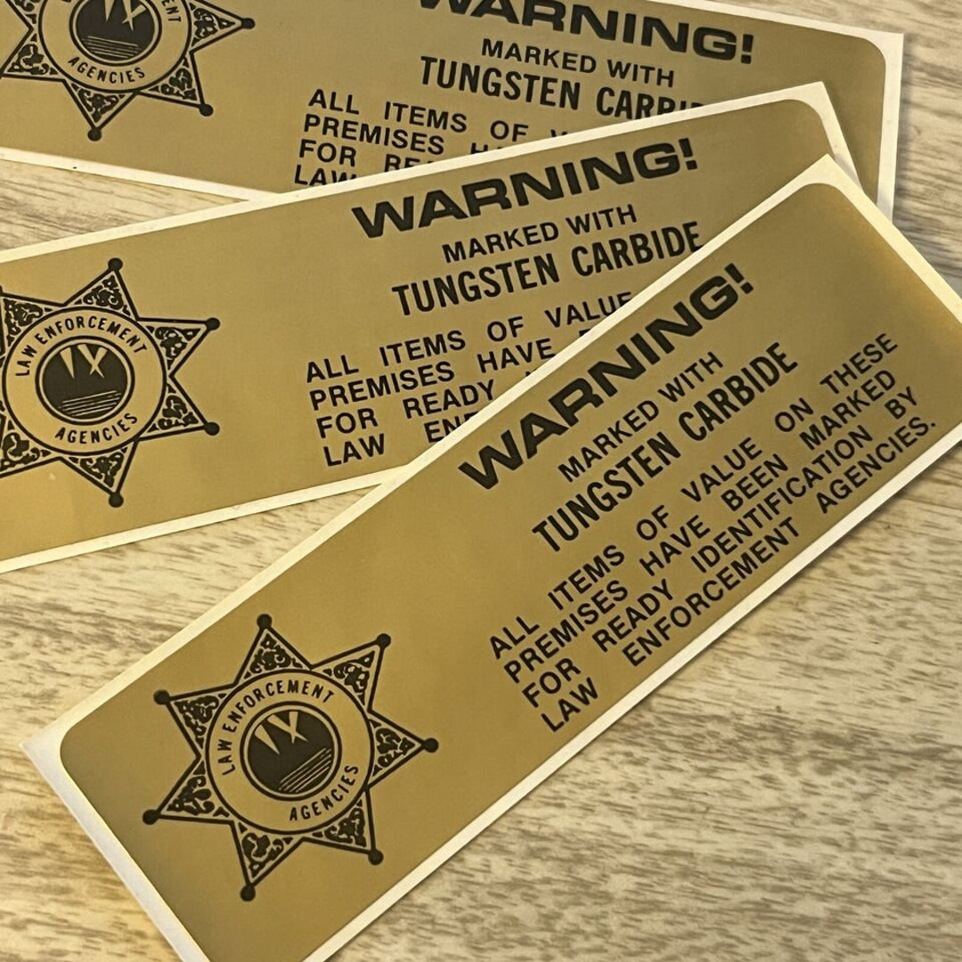 3x Vintage Law Enforcement Agencies Stickers ~ 