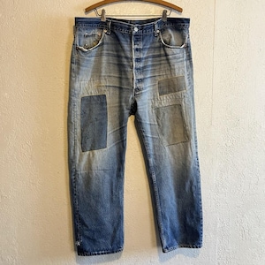 Rare Vintage Levis 551XX 6-Button Fly Patch Covered Jeans 90s / 60s Hybrid USA