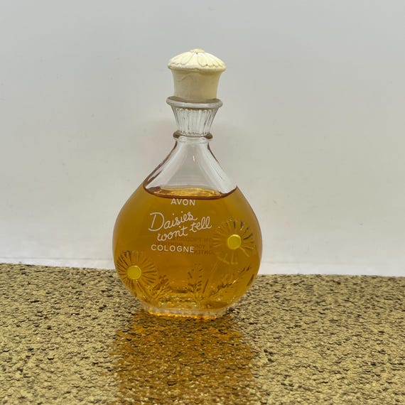 Daisies Won't Tell . Vintage 1960s Avon Cologne Fragrance . Approx