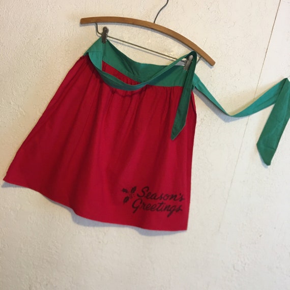Season's Greetings ~ Vintage Holiday Apron