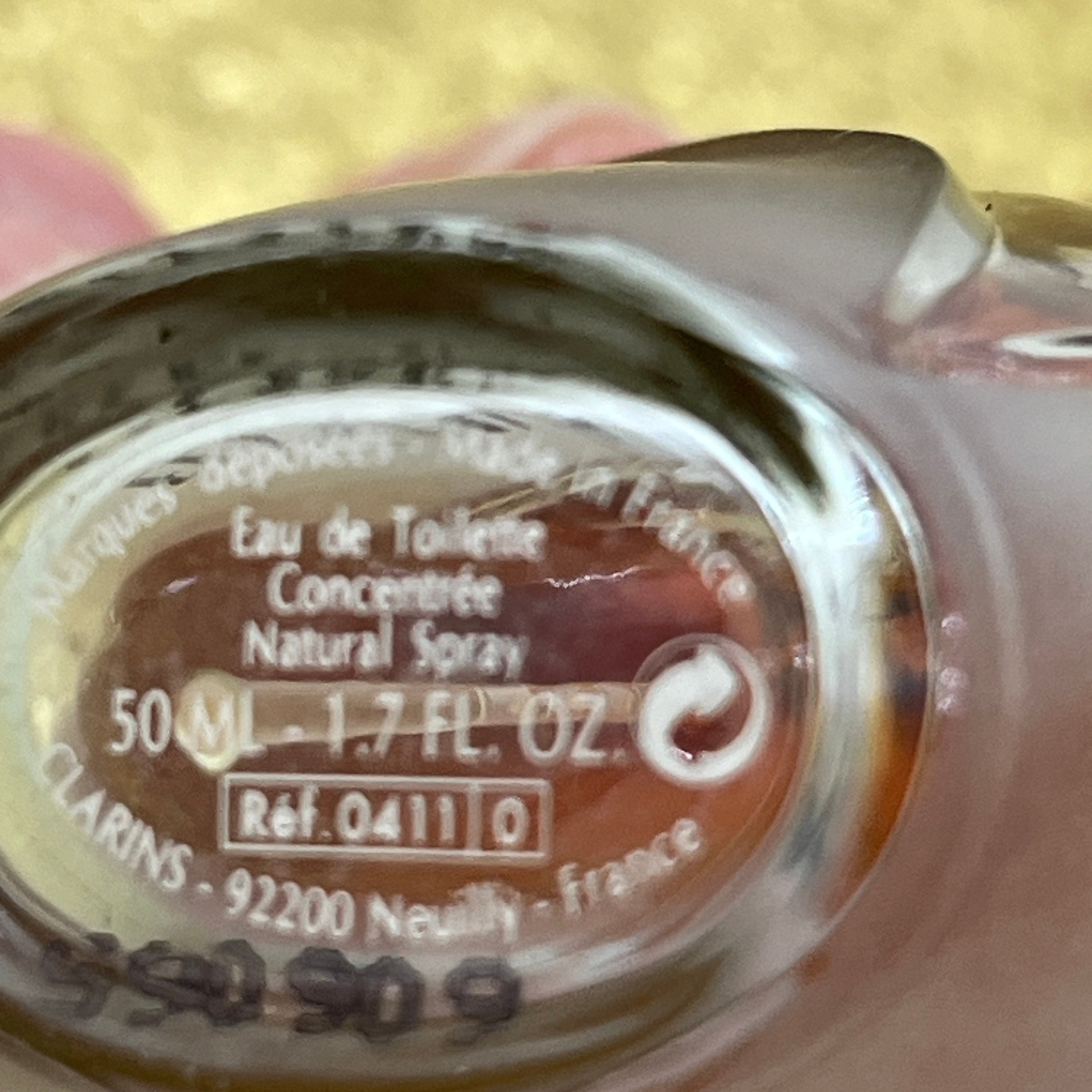 Vintage Elysium Clarins Eau De Toilette Concentree 50% Full 1.7 Fl