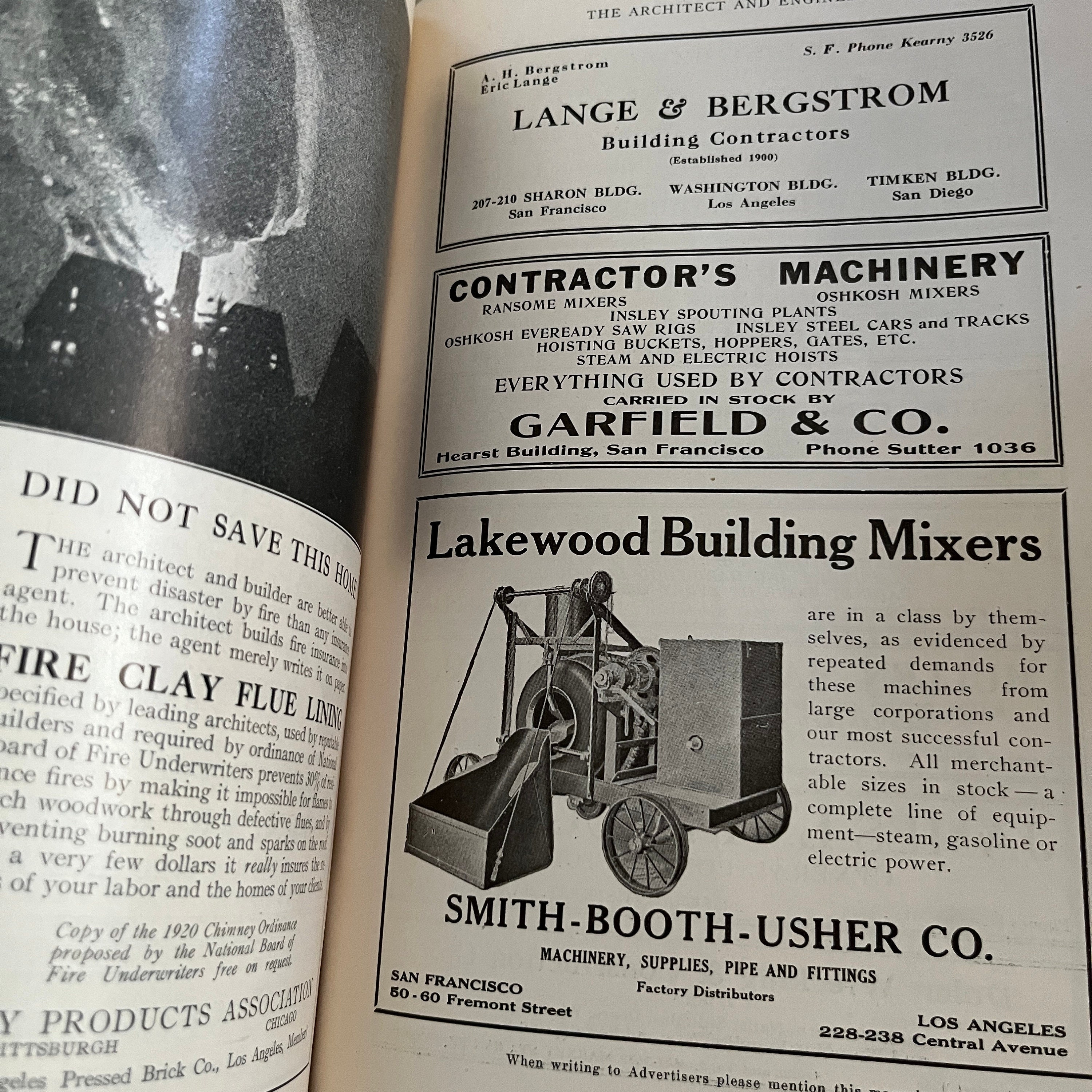 1920s the Architect & Engineer . San Francisco, May 1921, Vol LXV No.2 ...