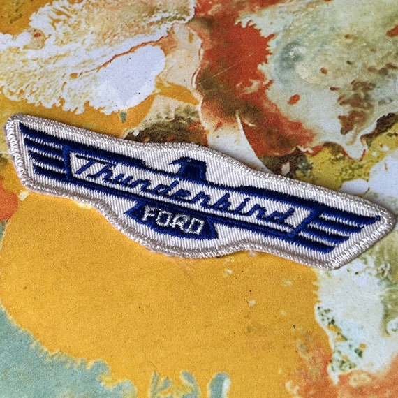 Vintage Ford Thunderbird Embroidered Sew On Patch