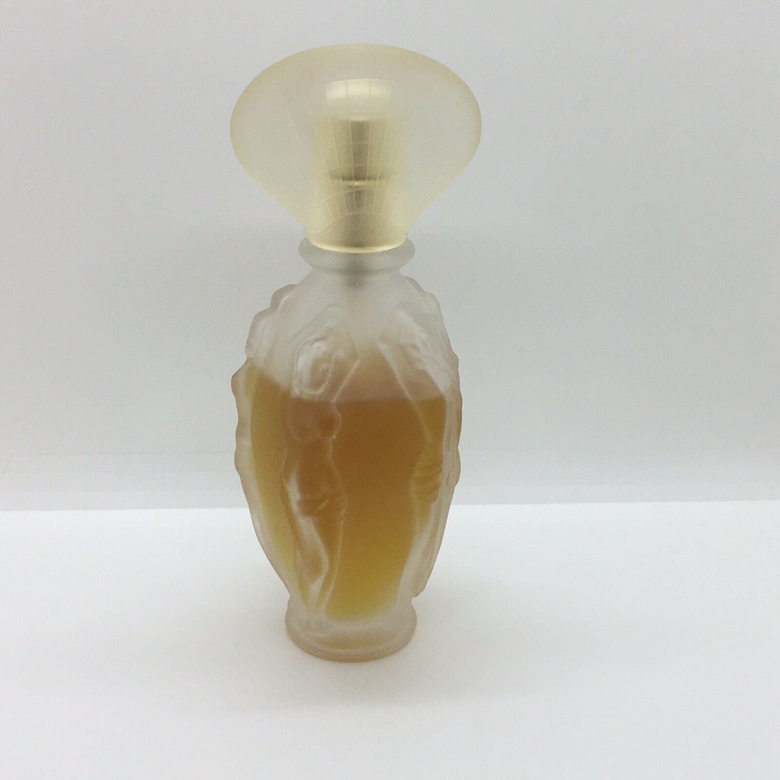 Vicky Tiel Parfum 3.3 Oz Frosted Nude Bottle Perfume Spray Rare