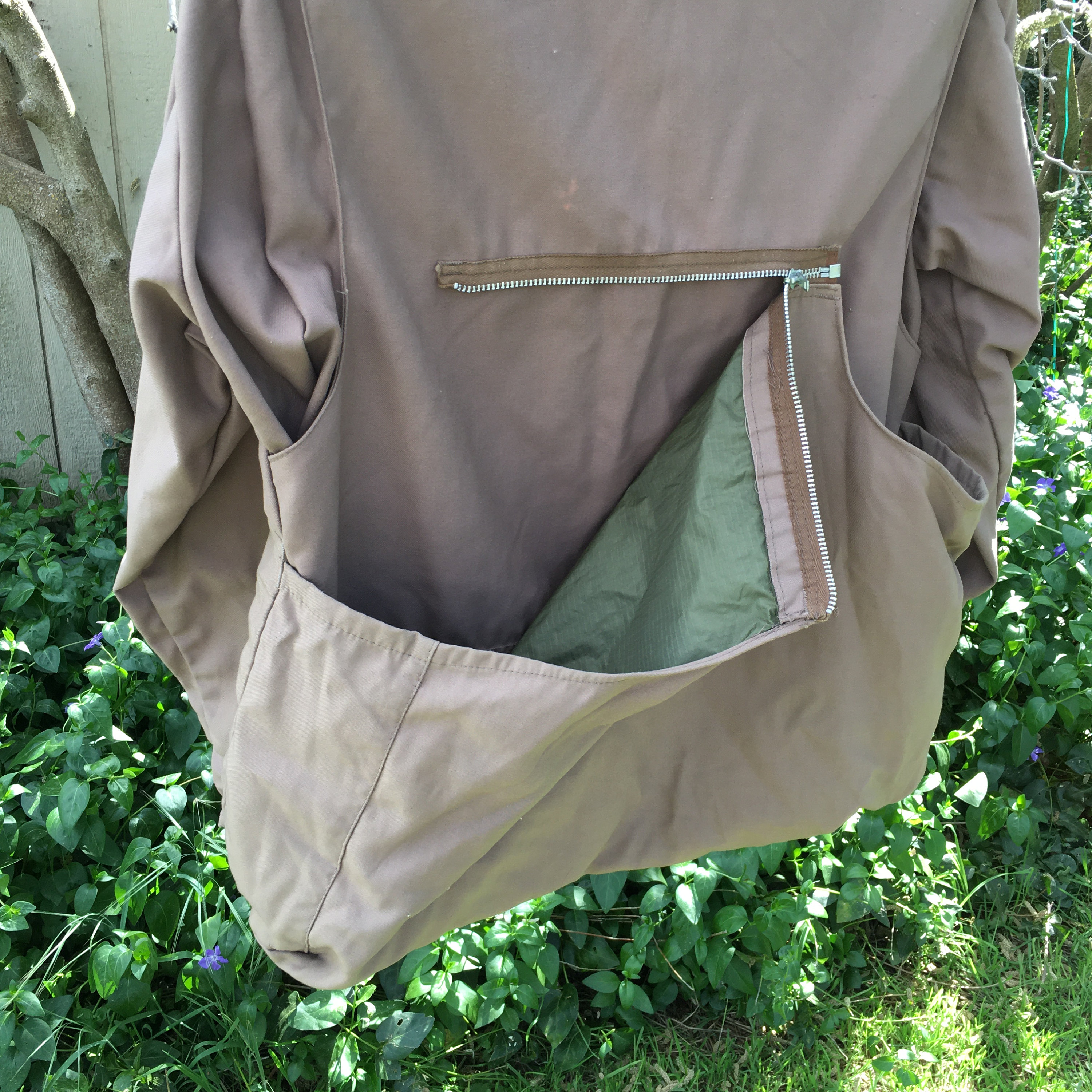 10-X Vintage Shooting Jacket Duck Hunting Coat W Insulated Zipper
