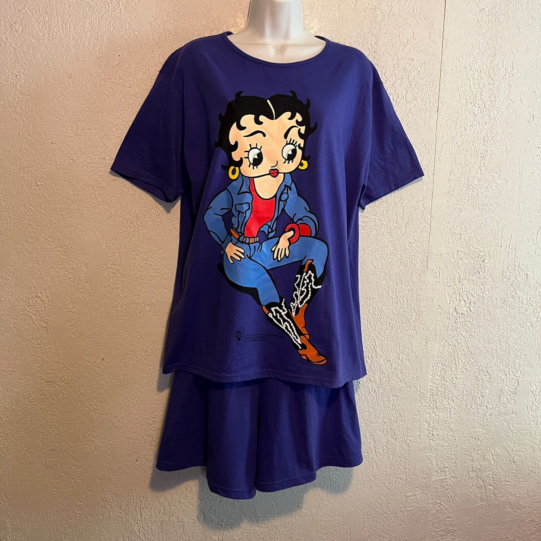 Vintage 90s Betty Boop Graphic T-shirt & Shorts Set . Women's L - Etsy