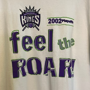 Vintage Sacramento Kings T-shirt 2002 Playoffs Feel the Roar ...