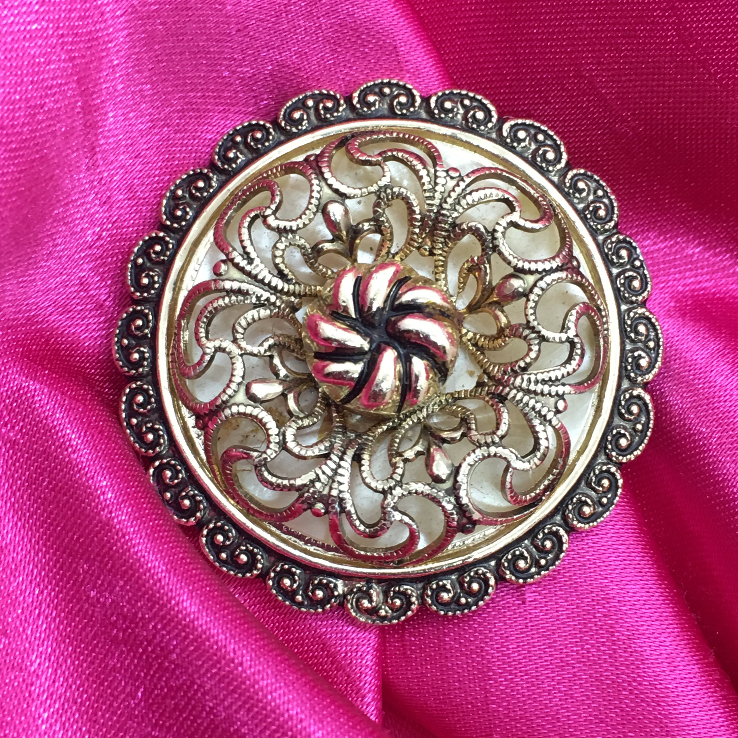 Pair of Ornate Vintage Filigree Scarf Slides Scarf Clips Etsy UK