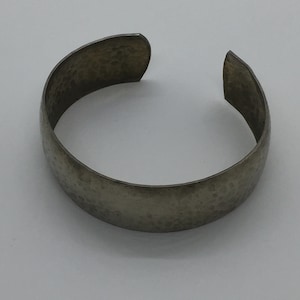 Vintage Hammered Metal Cuff Bracelet