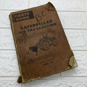 CAT Caterpillar 980 Traxcavator Worn Vintage Parts Book 42H1-Up