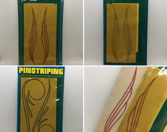 New Vintage PinStripe Pin Stripe Decals ~ 3 Pkgs HotRod Trucker Sticker Details