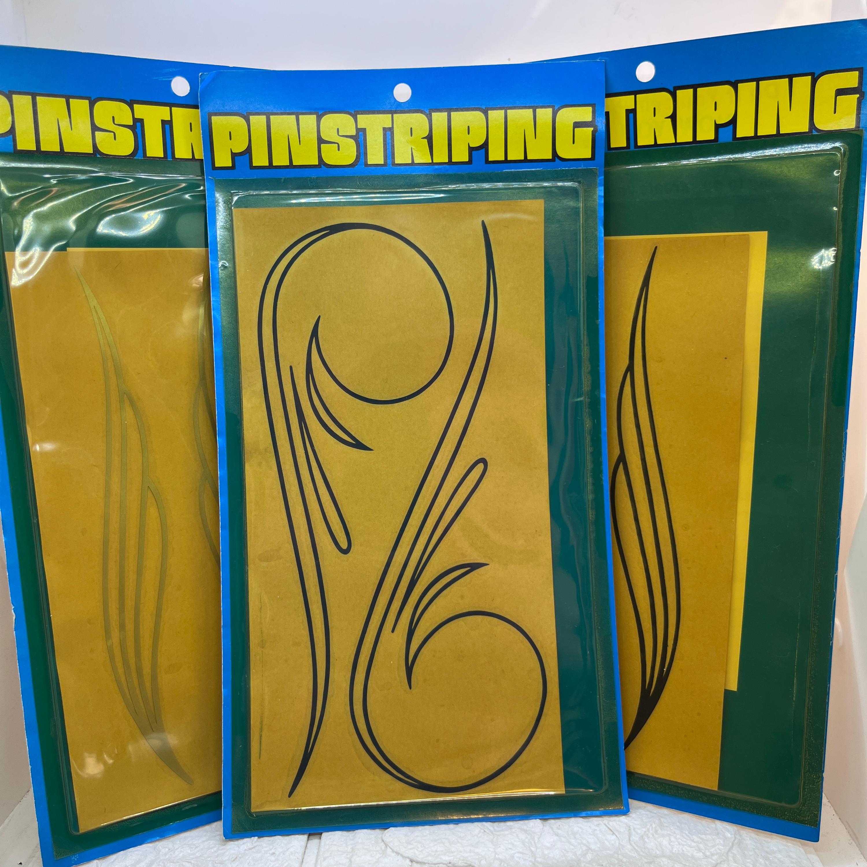 New Vintage Pinstripe Pin Stripe Decals ~ 3 Pkgs Hotrod Trucker Sticker ...