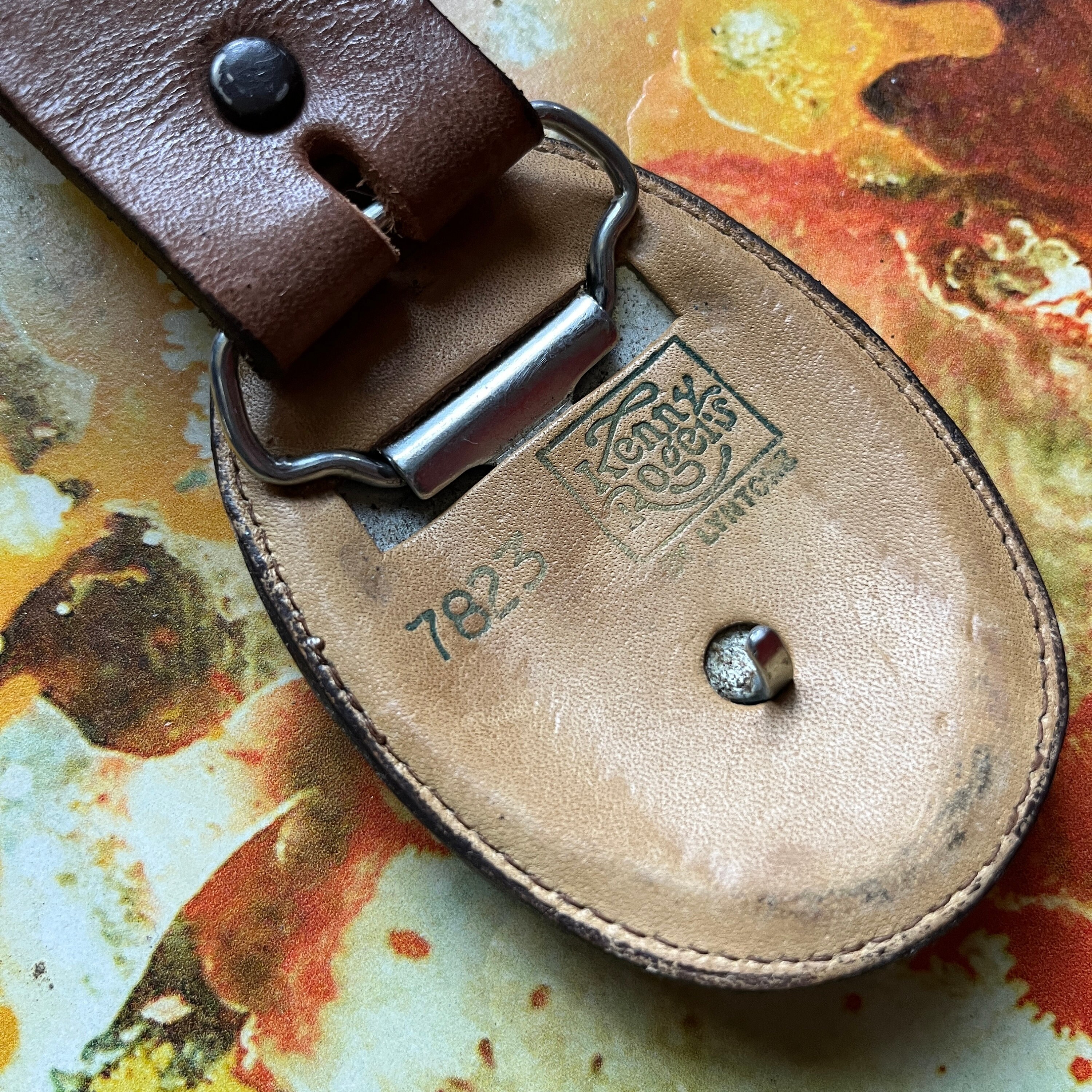 Kenny Rogers Women’s belt vintage Kenny Rogers Vintage Shrunken Grain Cowhide Black Leather  main image 3