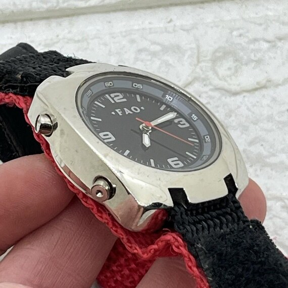 Vintage Tourneau Watch for FAO Schwarz‎ Black Dial WristWatch (Needs Battery) Vintage Tourneau Watch for FAO Schwarz Black Dial Wristwatch  main image 2