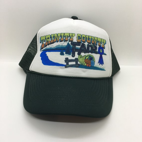 True Vintage 1980s Foam & Mesh Trucker Hat Trinity County - Etsy