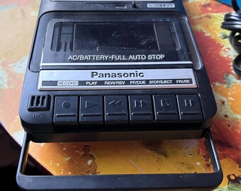 Vintage Panasonic RQ-2102 Slim Line Portable Cassette Recorder