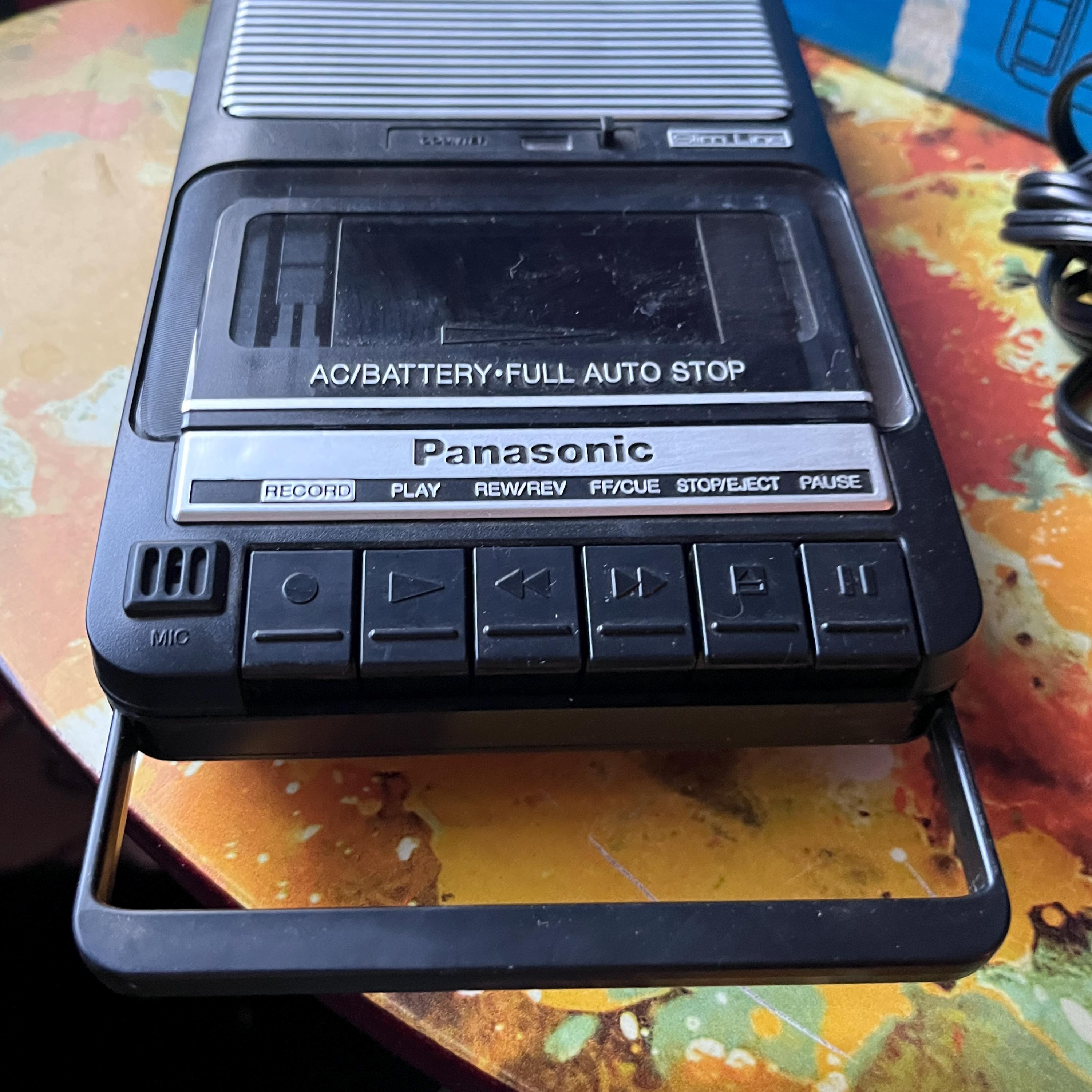Vintage Panasonic RQ-2102 Slim Line Portable Cassette Recorder