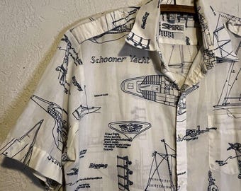 Vintage Big Mac Hickory Striped Zipper Zip Work Shirt 70s