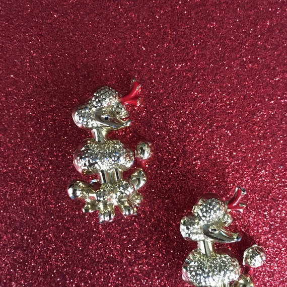 Pair of Vintage Poodle Scatter Pins - image 2