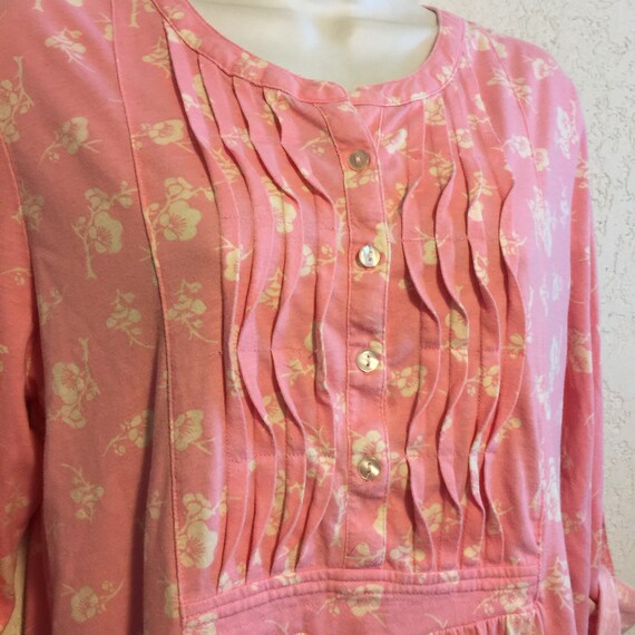 Vintage Laura Ashley Pink Floral Night VINTAGE LAURA ASHLEY CUT FLASHED GLASS
