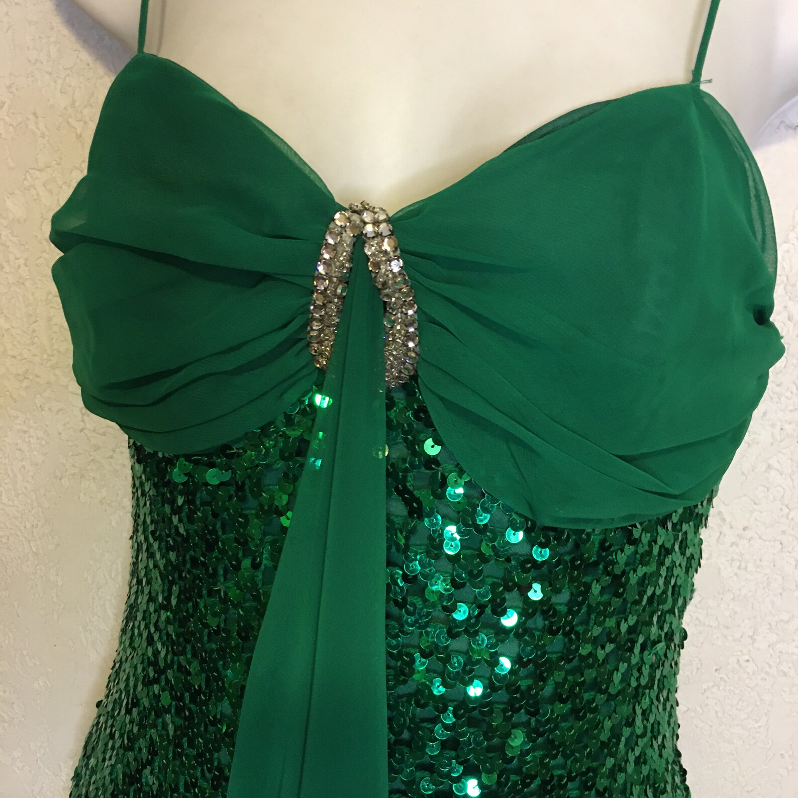 emerald green sequin