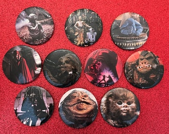 10 Vintage Star Wars Return of the Jedi Pinback Buttons, Pins, 1983 (Lot #2)