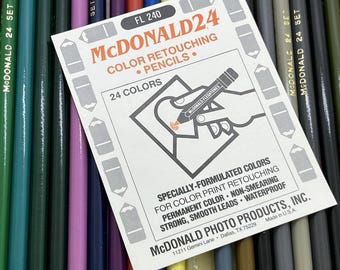 Vintage Photographic Print Retouching Pencils 23 Eberhard Faber-McDonald Photo Prod.