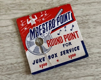 Vintage 1950s Juke Box Record Needle . Maestro Point