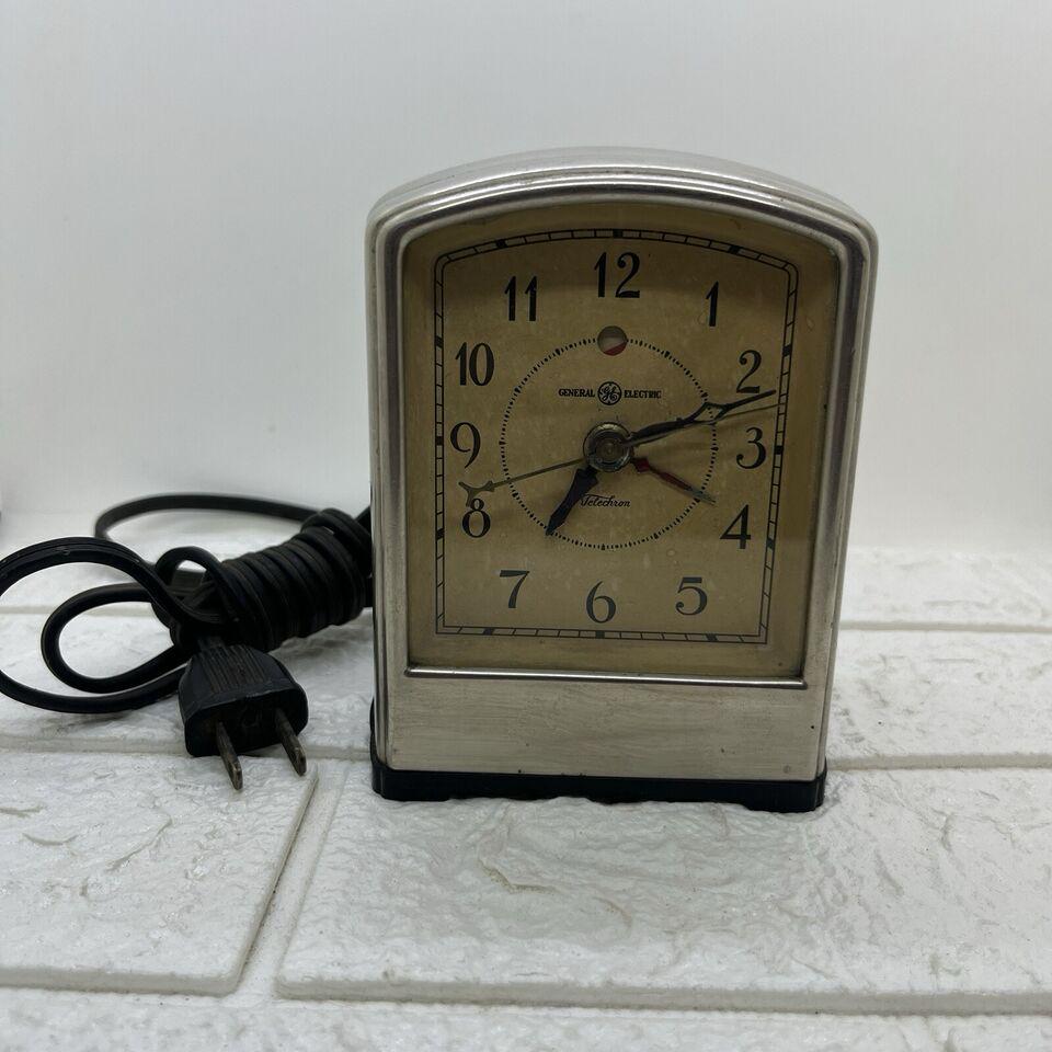 スペースエイジUSA 50年代 Telechron社Electric Clock Telechron Electric Clocks - Everset - 1950 - Metal Sign 11 x