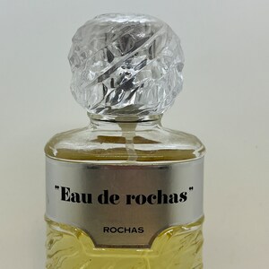 Vintage &quot;Eau de rochas&quot; Eau de Toilette Spray 70s/80s partial bottle, approx 75% full