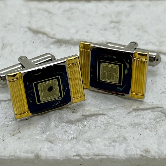 Vintage Computer Microchip Cufflinks . NEC Nippon… - image 1