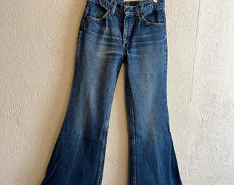 Levi's Vintage 1983 Elephant Bell Bottom 684 Orange Tab Wide Flare Jeans USA
