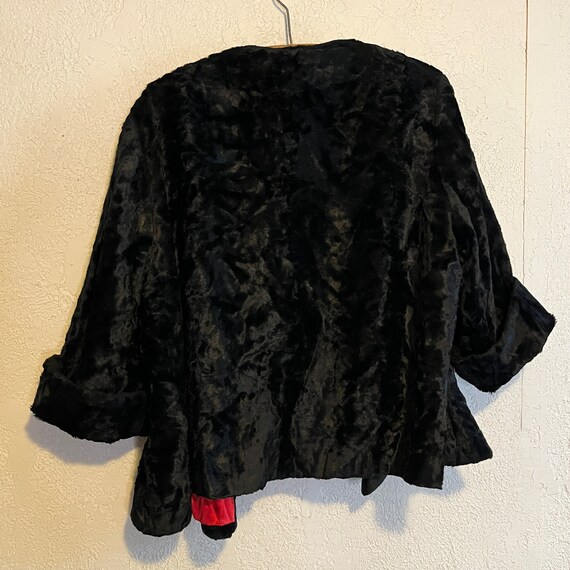 Vintage Black Velvet Swing Jacket - image 4