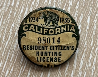 What is the value of a 1932 Wisconsin resident deer license tag