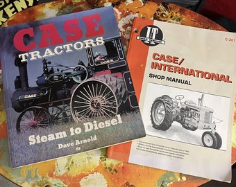 Case Tractor Books ~ Case/International Shop Handbuch C-201 & "Steam to Diesel" Geschichte