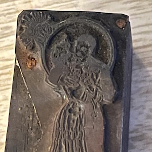 Vintage Hochzeitsthema Druckblock Drucker Stempel . Tanzpaar in Ehering
